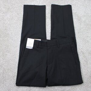 Haggar Pants NWT Mens 29x30 Black Premium Dress Slim Fit Super Flex Stretch
